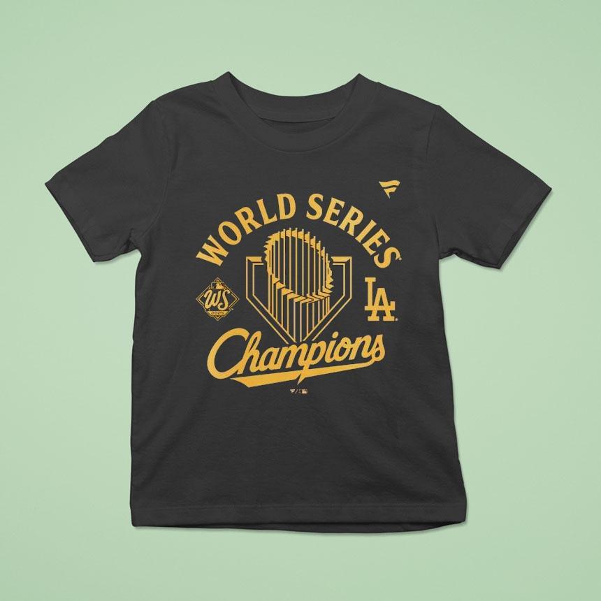 Los Angeles Dodgers World Series Champions Locker Room T Shirt Los Angeles Dodgers World Series Champions Locker Room T Shirt