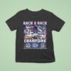 Los Angeles Dodgers World Series Champs Back Back Thank You For The Memories Signatures T Shirt