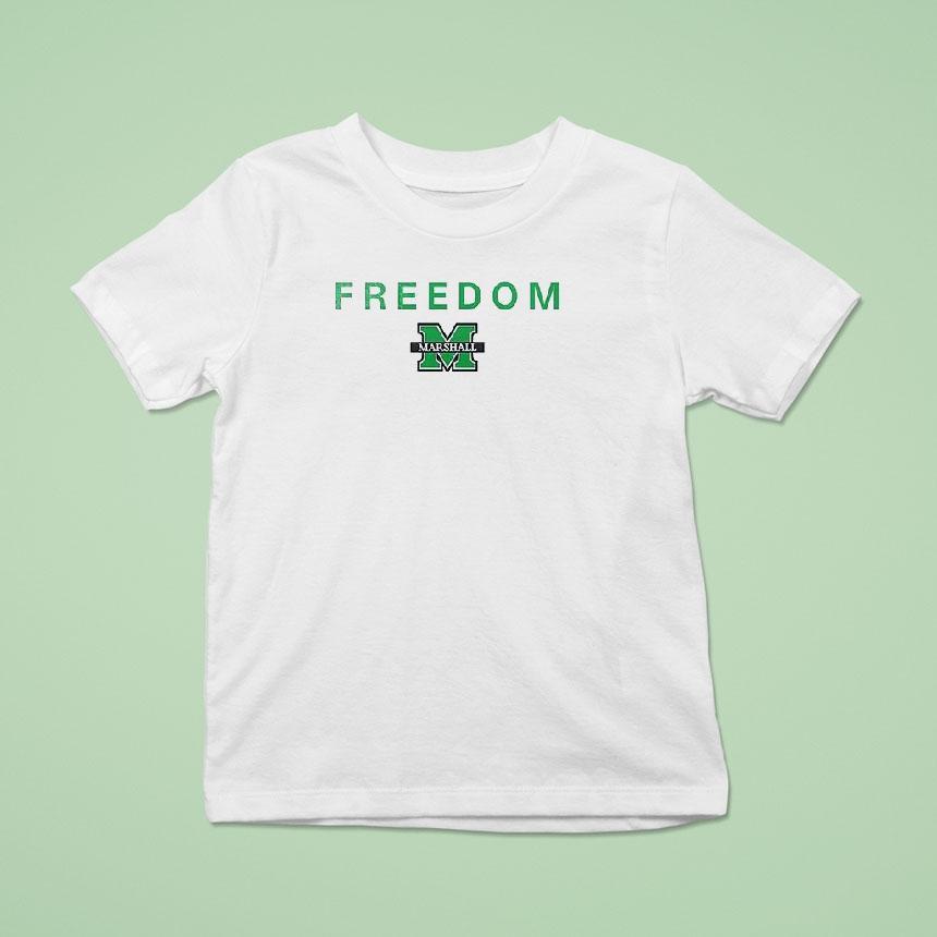 Marshall Thundering Herd X Marshall University X Freedom Logo T Shirt Marshall Thundering Herd X Marshall University X Freedom Logo T Shirt