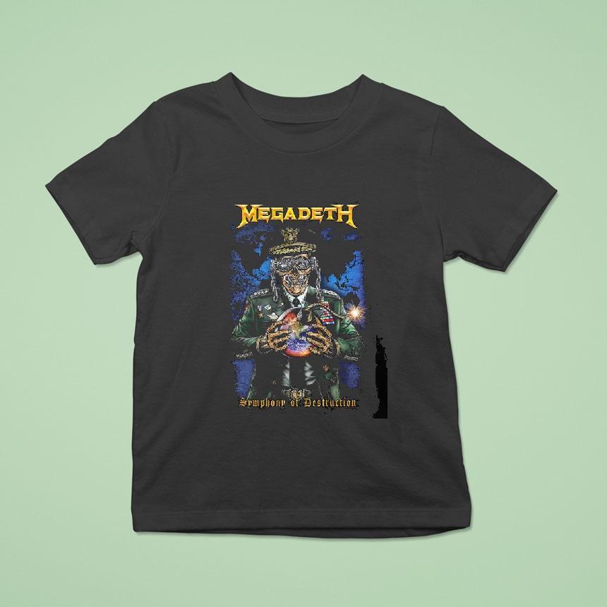 Megadeth Symphony Of Destruction Textile T Shirt Megadeth Symphony Of Destruction Textile T Shirt