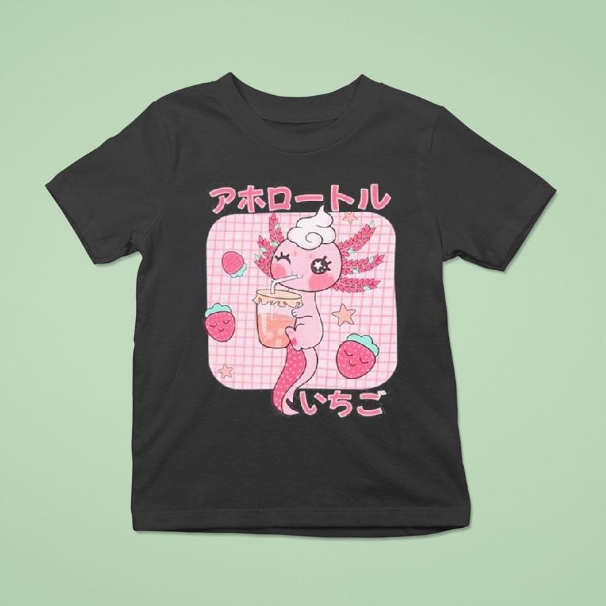 Michelle Otter Strawberry Axolotl T Shirt Michelle Otter Strawberry Axolotl T Shirt