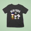 New York Yankees X Charlie Brown Snoopy And Woodstock T Shirt
