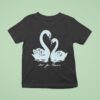 Not For Radio Pair Of Swans Lovers T Shirt