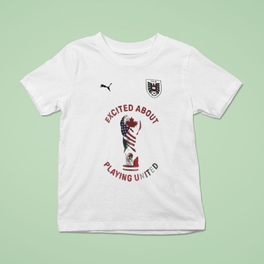 Ofb Excited About Playing United Football Puma T Shirt Ofb Excited About Playing United Football Puma T Shirt