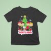 Peanuts Comic Christmas Tree In Portland Trail Blazers Graphic T Shirt