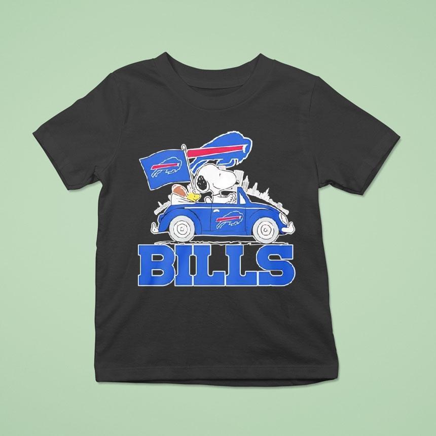 Peanuts X Buffalo Bills Welcome To The Pound Driving Car T Shirt Peanuts X Buffalo Bills Welcome To The Pound Driving Car T Shirt