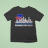 Philadelphia City Skyline Philadelphia Phillies Baseball Players T Shirt