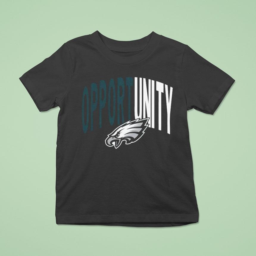 Philadelphia Eagles Inspire Change Opportunity Tri Blend T Shirt Philadelphia Eagles Inspire Change Opportunity Tri Blend T Shirt