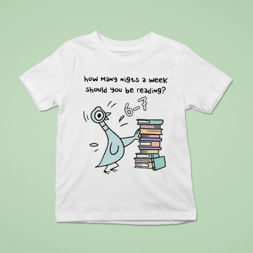 Pigeon Reading Book Lover Librarian T Shirt Pigeon Reading Book Lover Librarian T Shirt