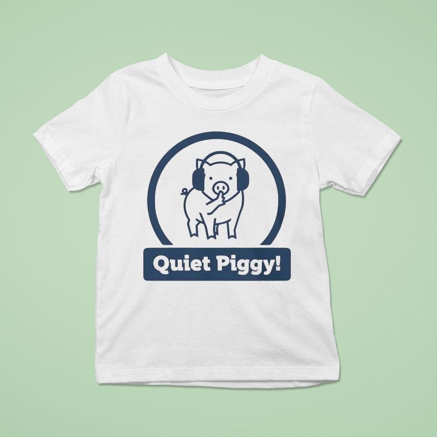 Quiet Piggy Headphone Trump T Shirt Quiet Piggy Headphone Trump T Shirt