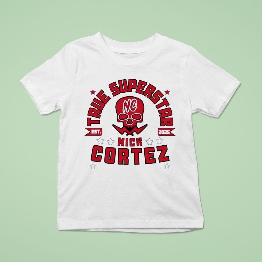 Skull Nick Cortez True Superstar Est T Shirt Skull Nick Cortez True Superstar Est T Shirt