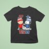 Snoopy And Charlie Brown Bump Texas Tech Red Raiders And Dallas Cowboys T Shirt