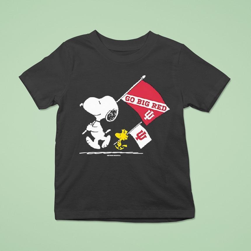 Snoopy And Woodstock X Indiana Hoosiersgameday Go Big Red T Shirt Snoopy And Woodstock X Indiana Hoosiersgameday Go Big Red T Shirt