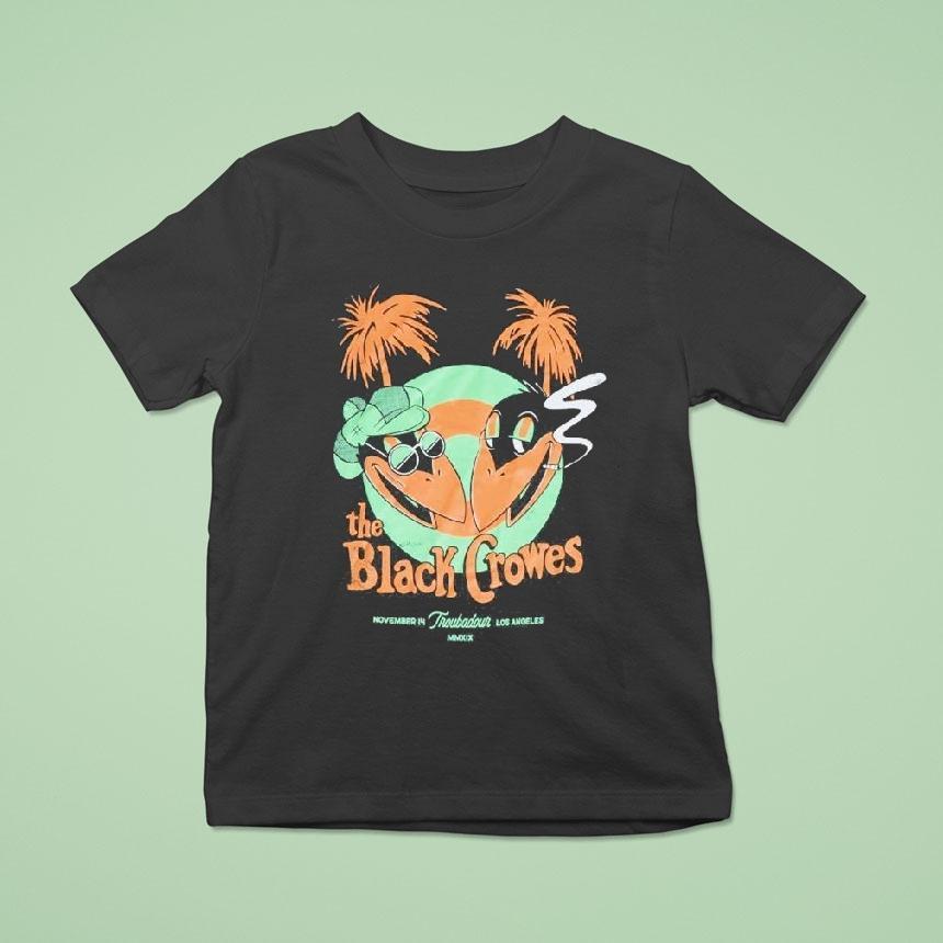 The Black Crowes November Troubadour Los Angeles T Shirt The Black Crowes November Troubadour Los Angeles T Shirt