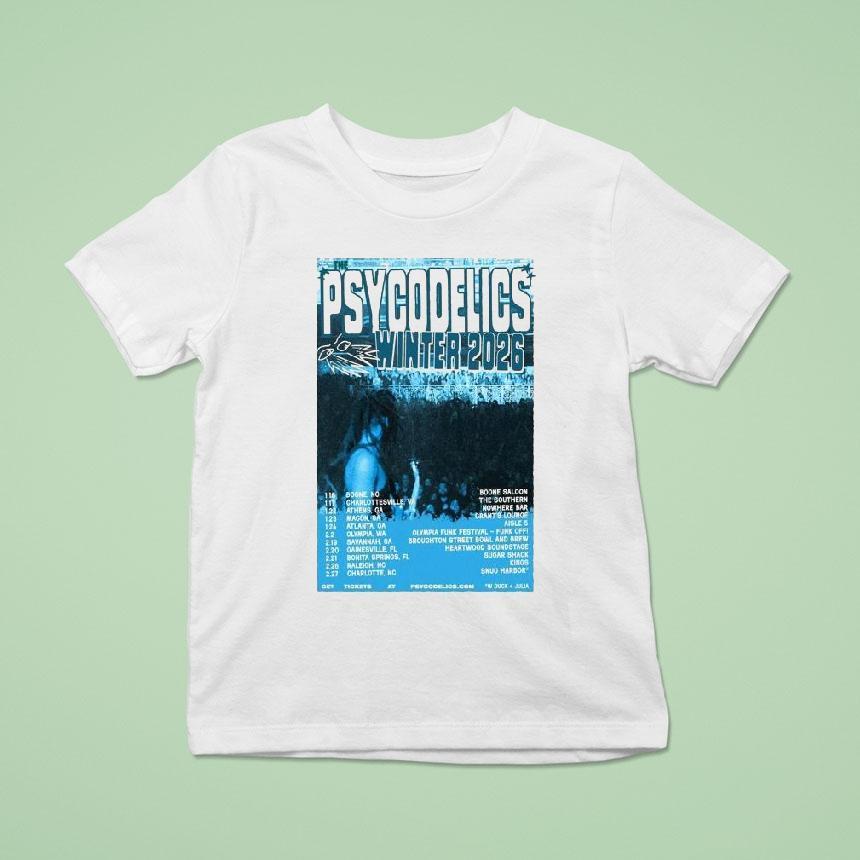 The Psycodelics Winter Tour Dates T Shirt The Psycodelics Winter Tour Dates T Shirt