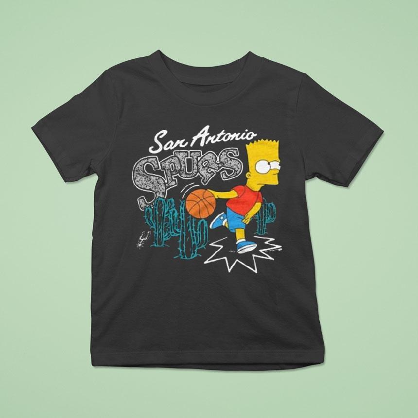The Simpsons Bart X San Antonio Spurs T Shirt The Simpsons Bart X San Antonio Spurs T Shirt