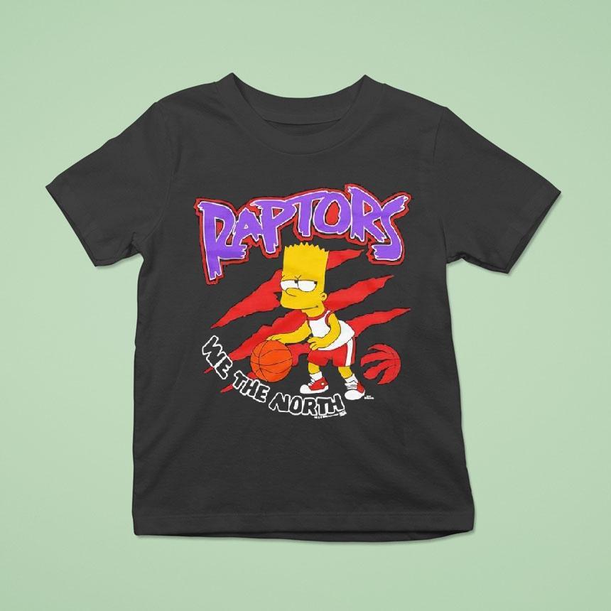 The Simpsons Bart X Toronto Raptors T Shirt The Simpsons Bart X Toronto Raptors T Shirt