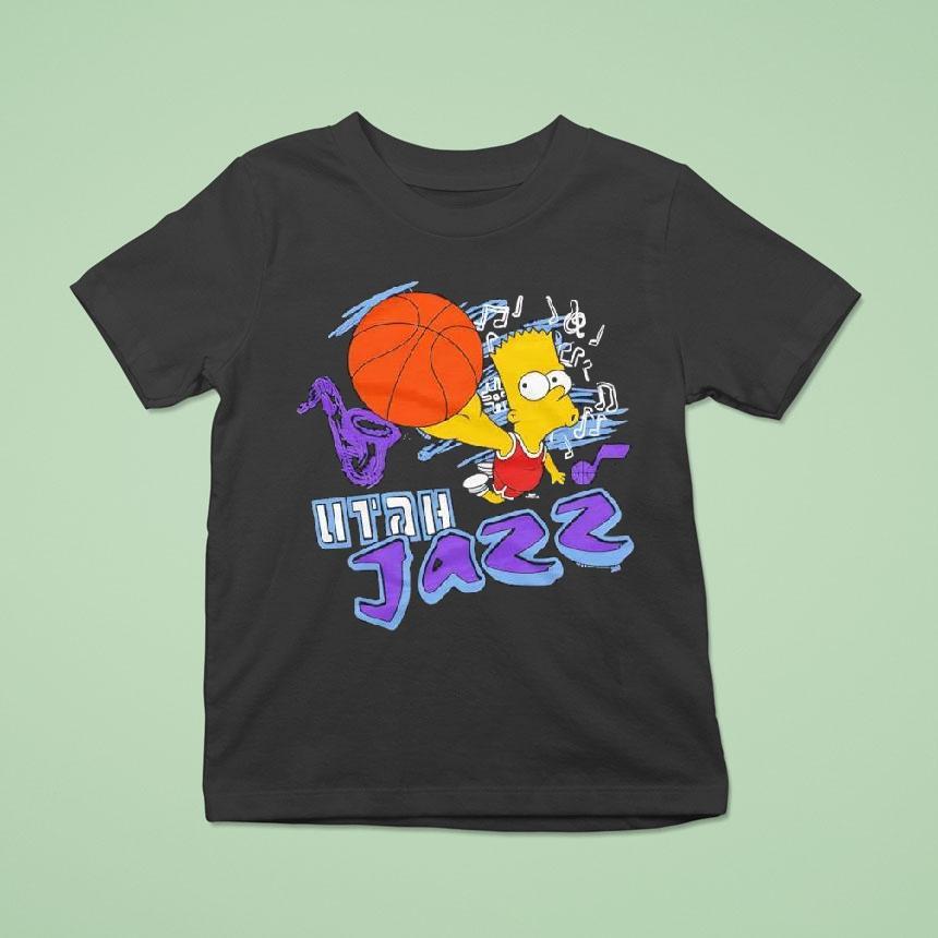 The Simpsons Bart X Utah Jazz T Shirt The Simpsons Bart X Utah Jazz T Shirt