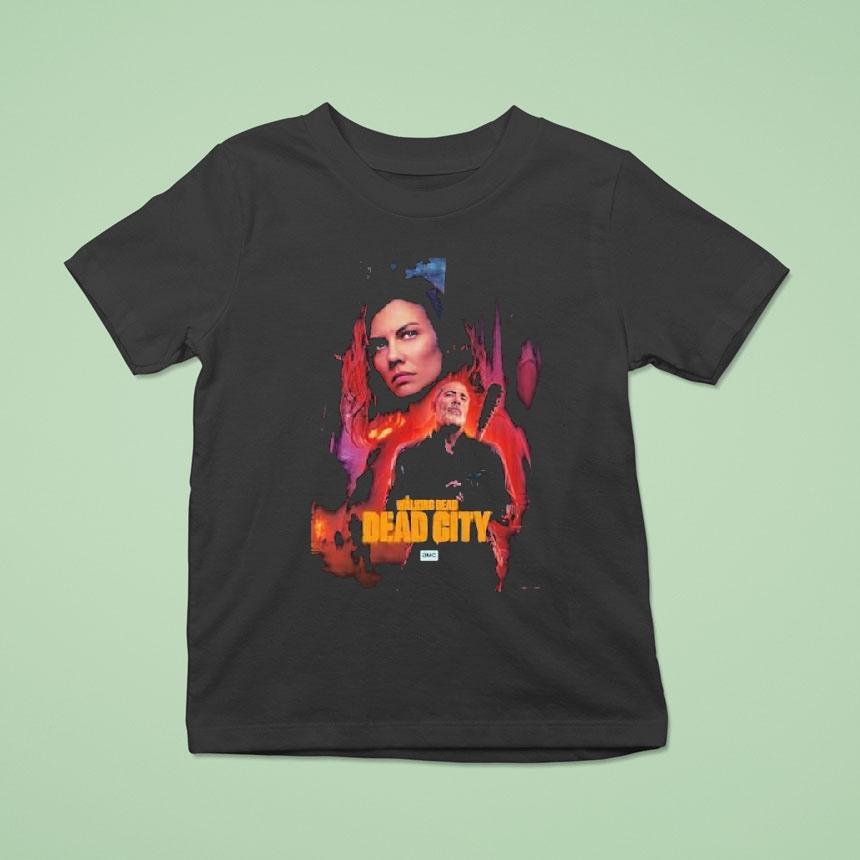 The Walking Dead City Season Key Art Maggie T Shirt The Walking Dead City Season Key Art Maggie T Shirt