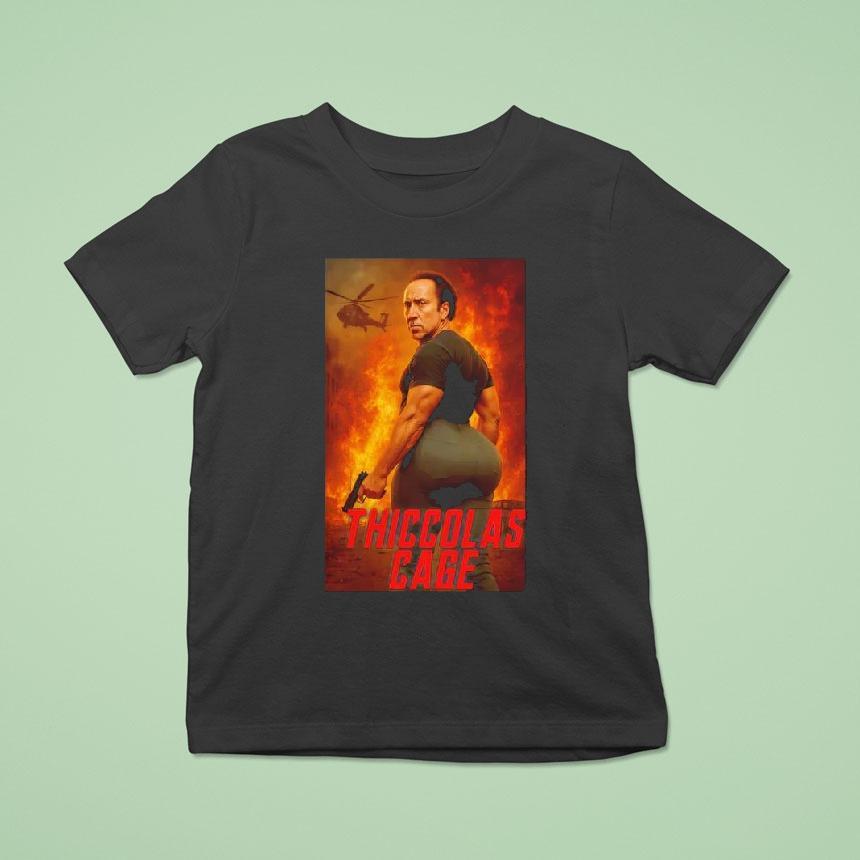 Thiccolas Cage Graphic T Shirt Thiccolas Cage Graphic T Shirt