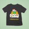 Three Gnomes Christmas Oregon Ducks T Shirt