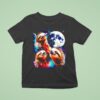 Triple Moon Sloths Graphic T Shirt