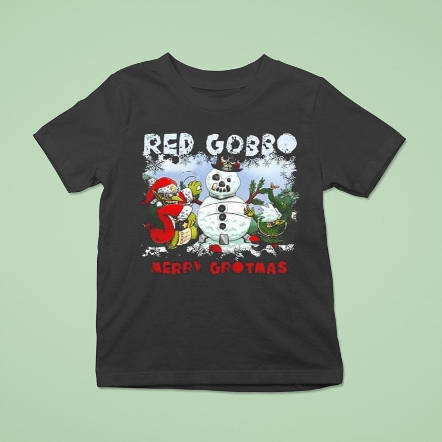 Warhammer Red Gobbo Merry Grotmas Christmas T Shirt Warhammer Red Gobbo Merry Grotmas Christmas T Shirt
