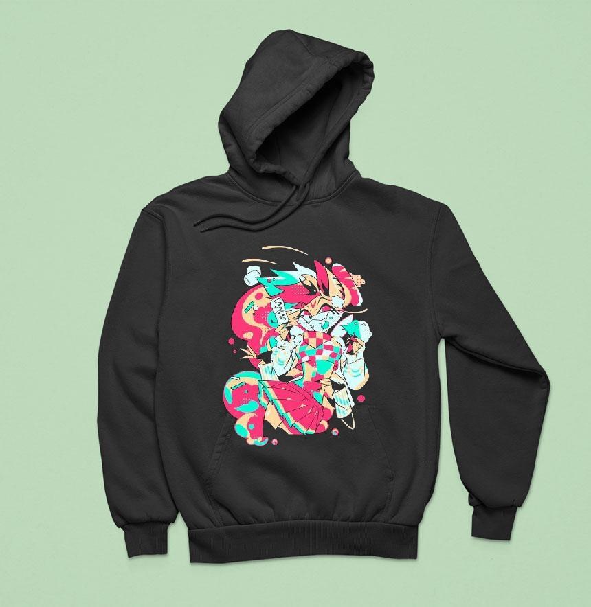 Beelzebub Cozy Winter Hazbin Hotel Hoodie Beelzebub Cozy Winter Hazbin Hotel Hoodie