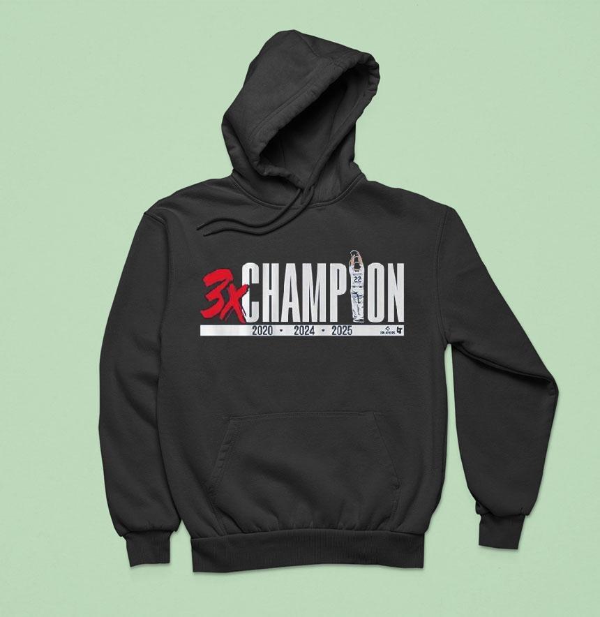 Clayton Kershaw Three Time Champion Hoodie Clayton Kershaw Three Time Champion Hoodie