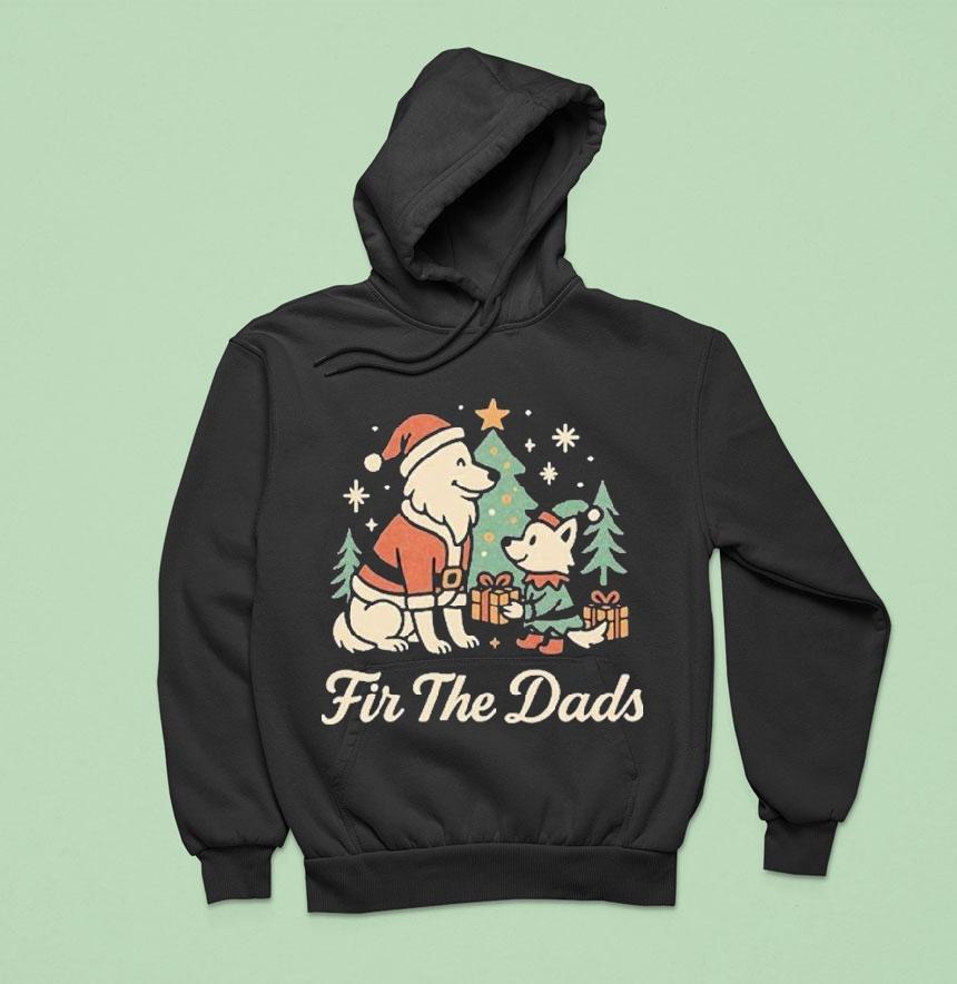 Fir The Dads Wolves Merry Christmas Hoodie Fir The Dads Wolves Merry Christmas Hoodie