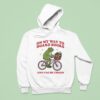 Frog Riding Bicycle On Way To Hoard Books And Cause Chaos Hoodie