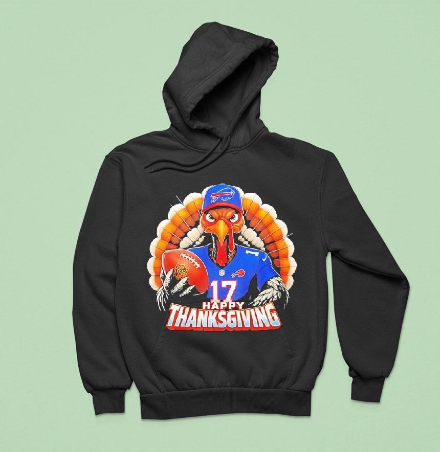 Happy Thanksgiving Turkey Is Wearing Buffalo Bills Graphic Hoodie Happy Thanksgiving Turkey Is Wearing Buffalo Bills Graphic Hoodie