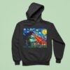 Japanese Monster Kaiju In Van Gogh Starry Nigh Hoodie