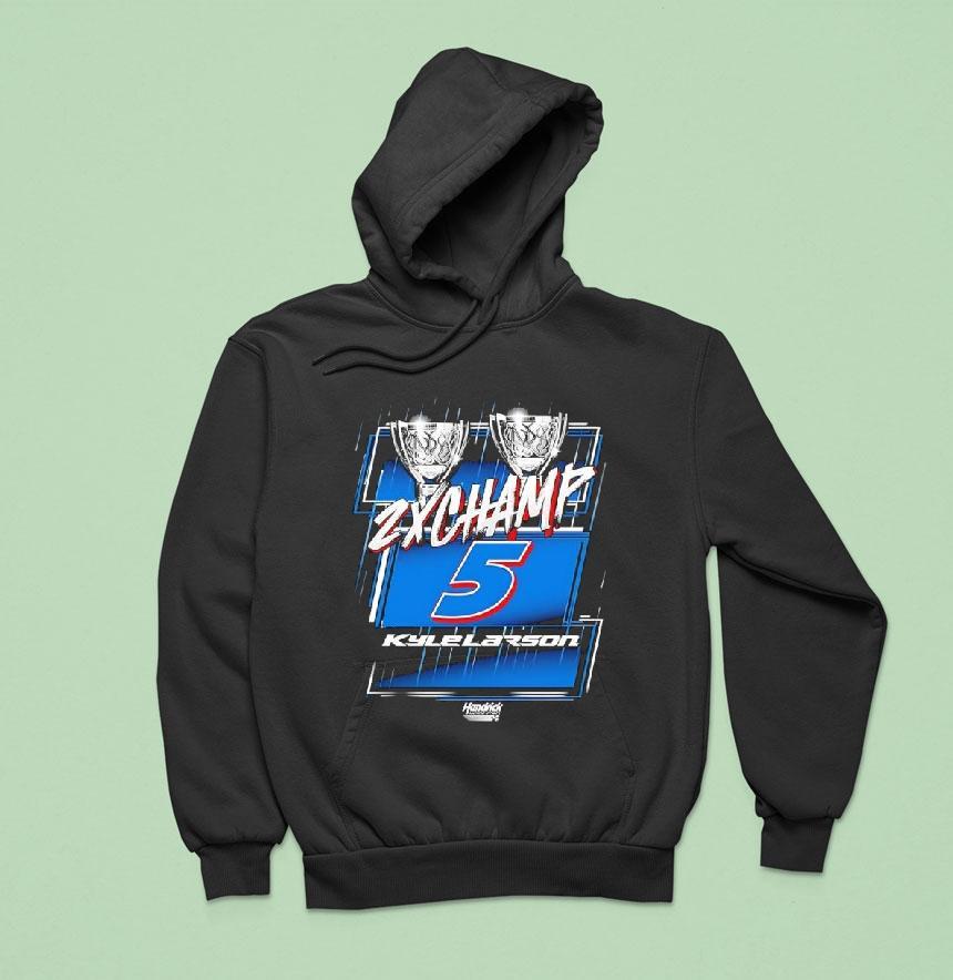 Kyle Larson Hendrick Nascar Cup Series Champion Trophy Hoodie Kyle Larson Hendrick Nascar Cup Series Champion Trophy Hoodie