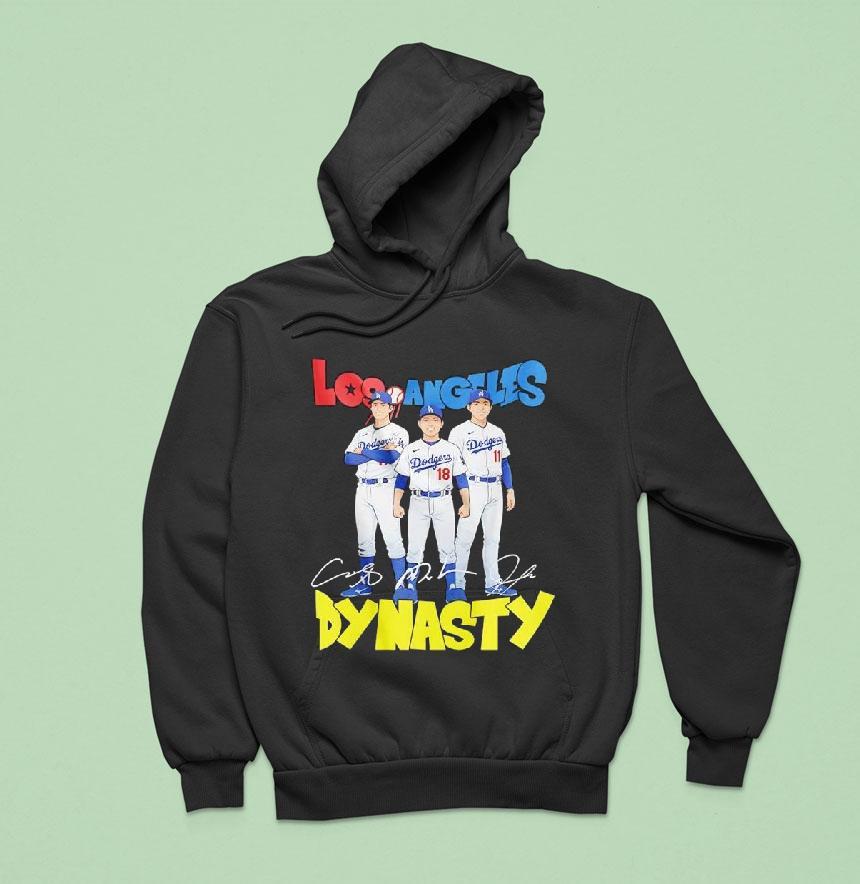 Los Angeles Dodgers Dynasty Players Signatures Hoodie Los Angeles Dodgers Dynasty Players Signatures Hoodie