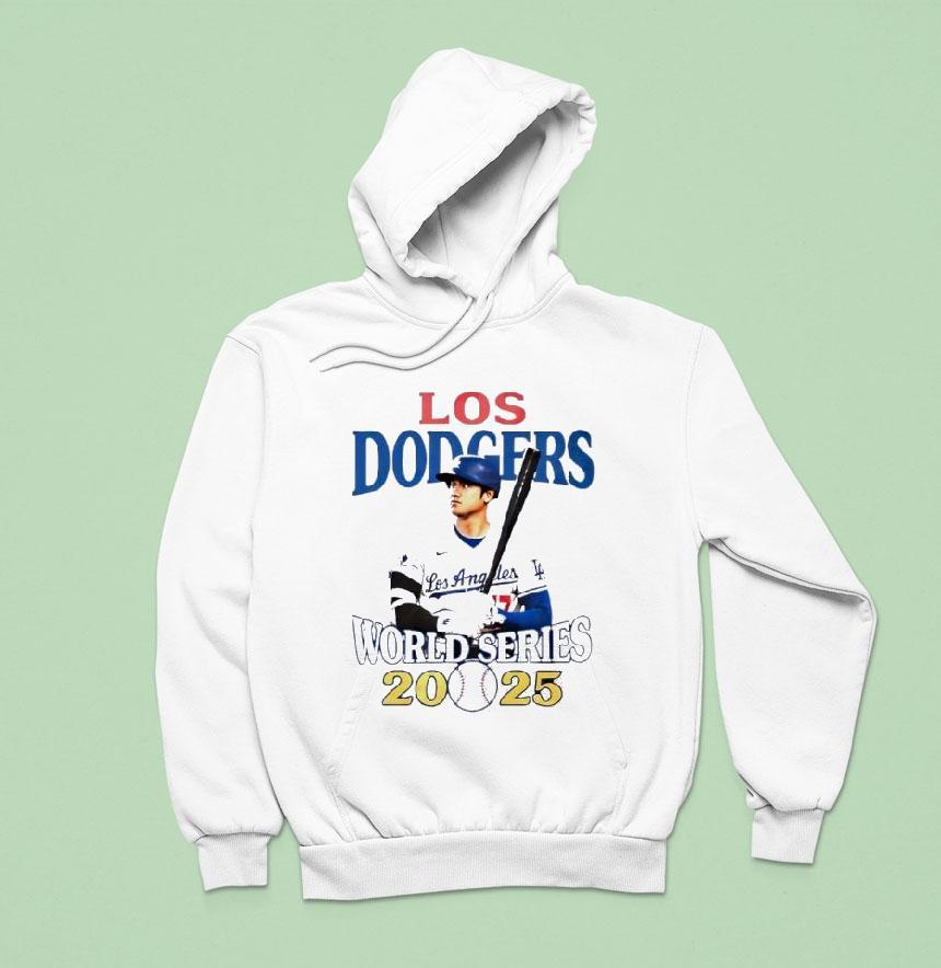 Los Angeles Dodgers World Series Shohei Ohtani Pose Hoodie Los Angeles Dodgers World Series Shohei Ohtani Pose Hoodie