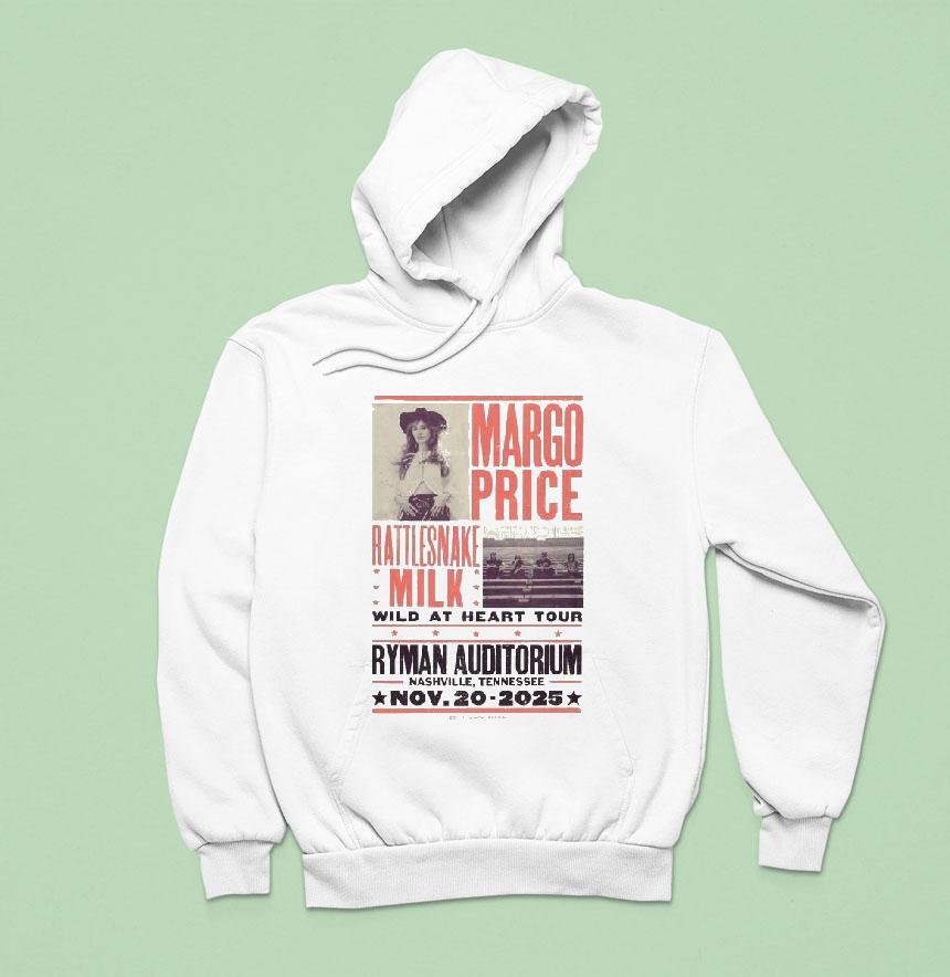 Margo Price Wild At Heart Tour Nov Nashville Tn Concer Hoodie Margo Price Wild At Heart Tour Nov Nashville Tn Concer Hoodie