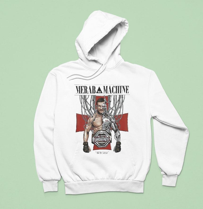 Merab Dvalishvili Merab The Machine Full Violence Hoodie Merab Dvalishvili Merab The Machine Full Violence Hoodie