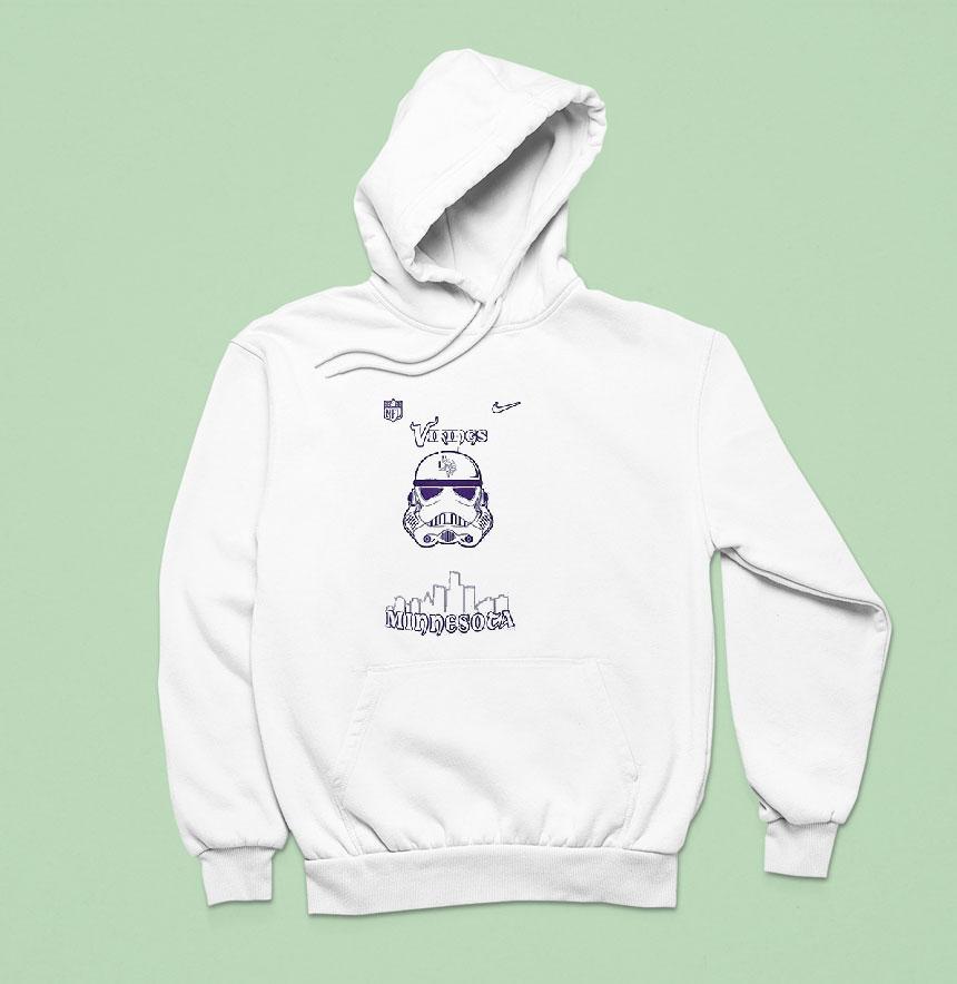 Minnesota Vikings X Storm Trooper Logo Hoodie Minnesota Vikings X Storm Trooper Logo Hoodie