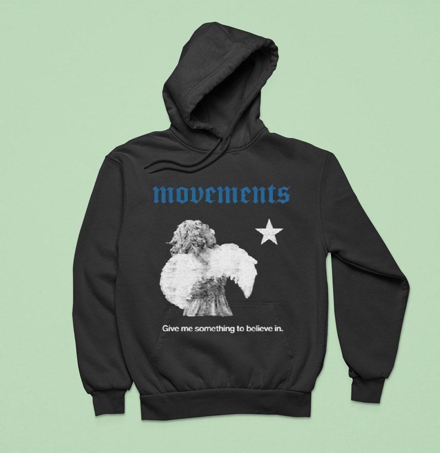 Movement Something To Believe In Angel Graphic Hoodie Movement Something To Believe In Angel Graphic Hoodie