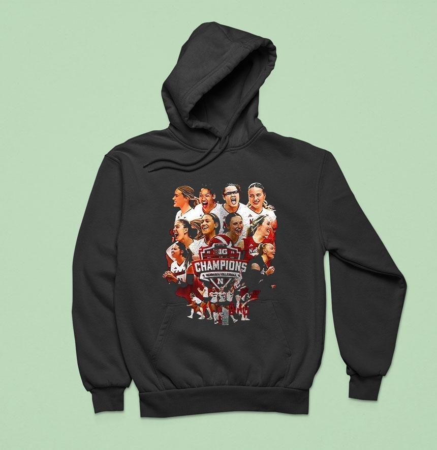 Nebraska Cornhuskers Big Champions Team Graphic Hoodie Nebraska Cornhuskers Big Champions Team Graphic Hoodie