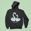Not For Radio Pair Of Swans Lovers Hoodie