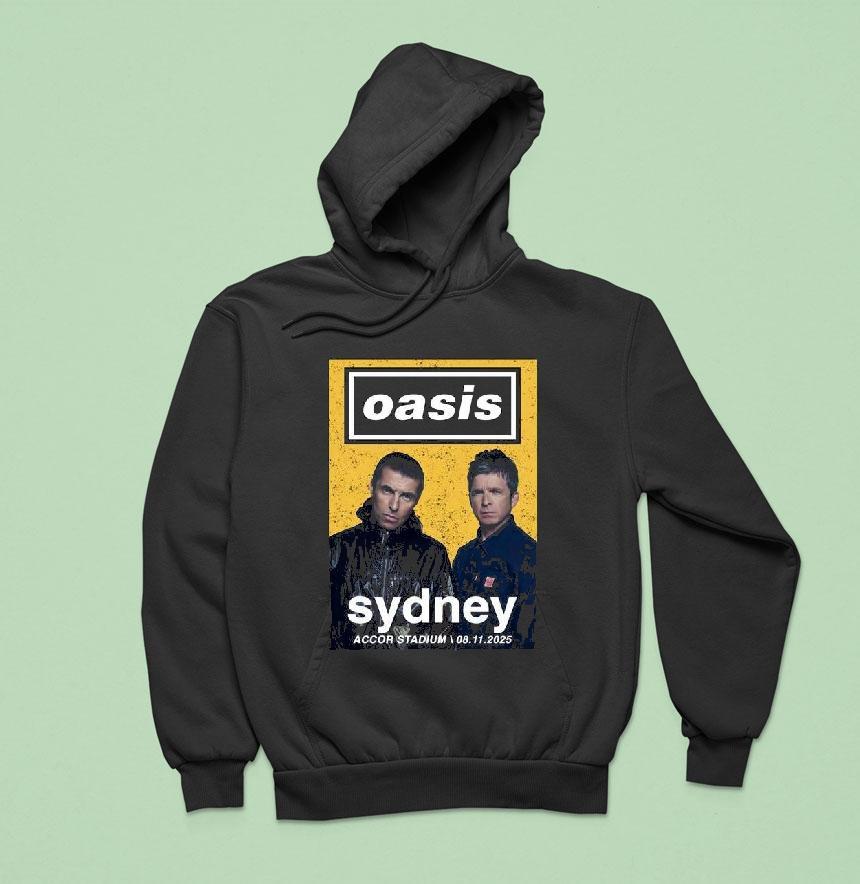 Oasis Live Tour Sydney Australia Night Venue At Accor Stadium On November Hoodie Oasis Live Tour Sydney Australia Night Venue At Accor Stadium On November Hoodie