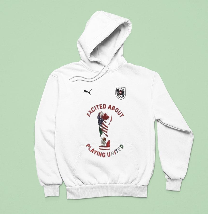 Ofb Excited About Playing United Football Puma Hoodie Ofb Excited About Playing United Football Puma Hoodie