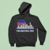 Philadelphia City Skyline Philadelphia Phillies Baseball Players Hoodie