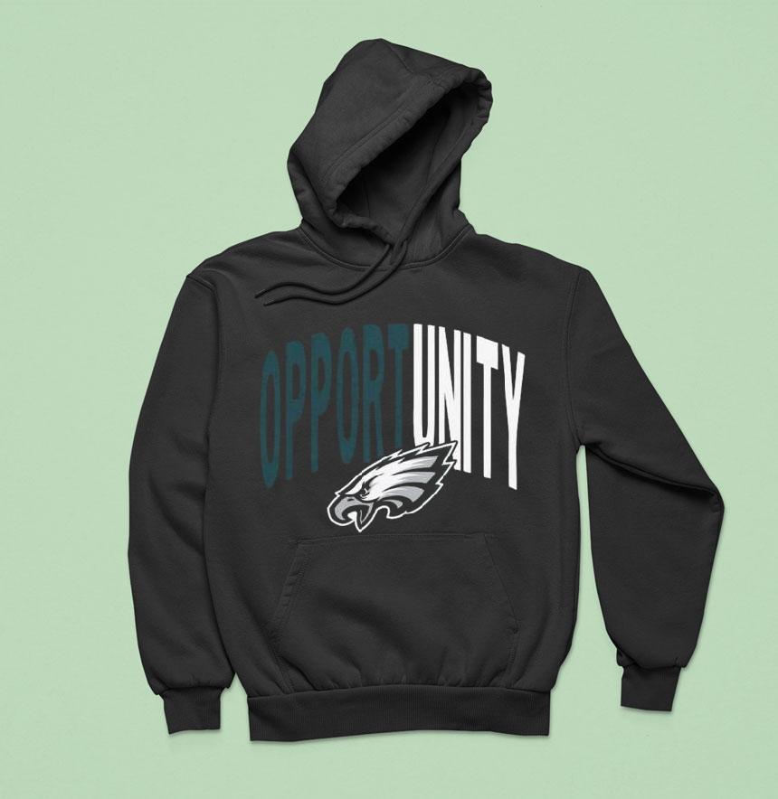 Philadelphia Eagles Inspire Change Opportunity Tri Blend Hoodie Philadelphia Eagles Inspire Change Opportunity Tri Blend Hoodie