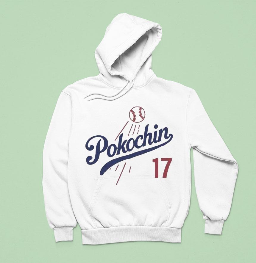 Pokochin Los Angeles Dodgers Baseball Hoodie Pokochin Los Angeles Dodgers Baseball Hoodie
