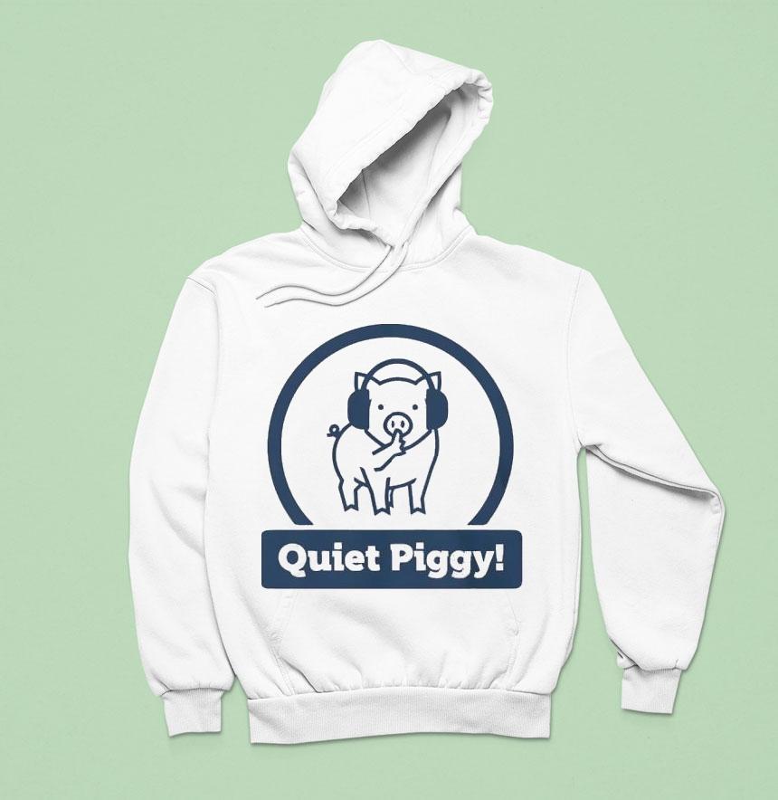 Quiet Piggy Headphone Trump Hoodie Quiet Piggy Headphone Trump Hoodie