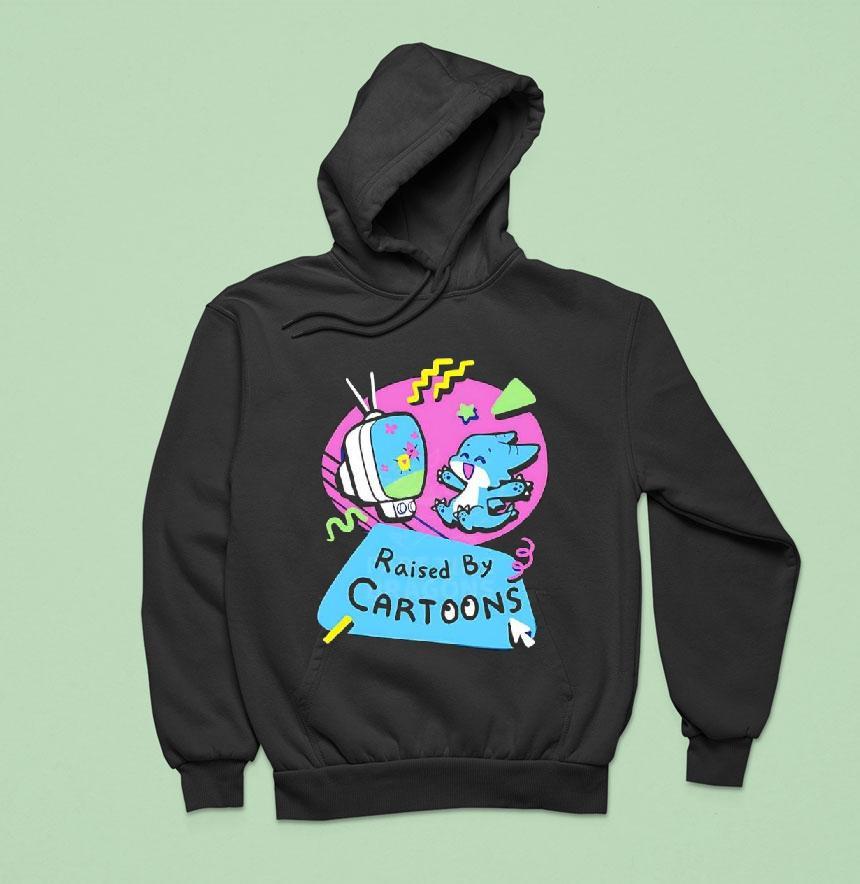 Raised By Cartoons Dragons Vibran Hoodie Raised By Cartoons Dragons Vibran Hoodie