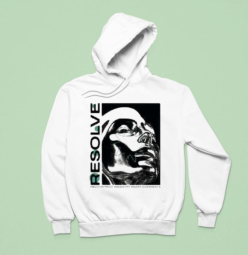 Resolve Melting From Inside My Heart Overheats Mannequin Hoodie Resolve Melting From Inside My Heart Overheats Mannequin Hoodie